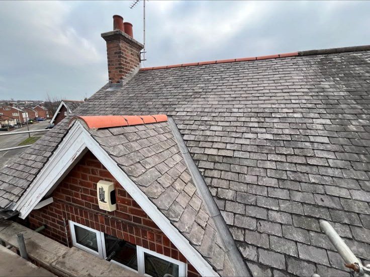 Slate roof - Dormer detail by Derby & Nottingham Roofing